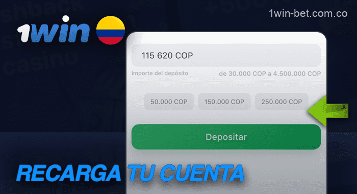 Haga un depósito en su cuenta 1win